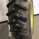16.9/-30 Firestone Super All Traction II 23 R-1 on John Deere Yellow 8-Hole Rim with Clamp/U-Clamp (groups of 2 bolts) 95%