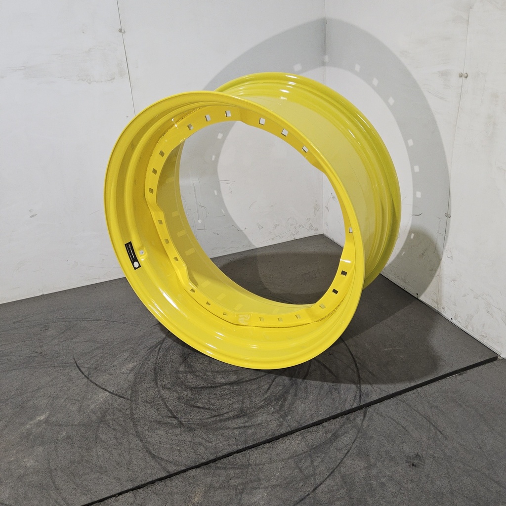 15"W x 34"D, John Deere Yellow 12-Hole Waffle Wheel (Groups of 3 bolts)