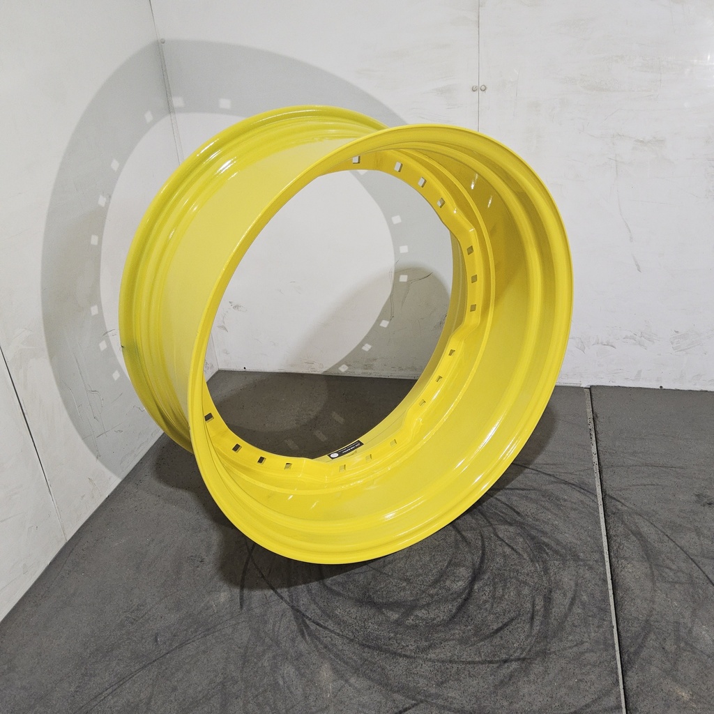 15"W x 34"D, John Deere Yellow 12-Hole Waffle Wheel (Groups of 3 bolts)