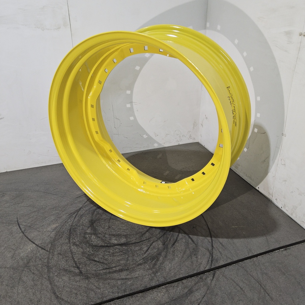 15"W x 34"D, John Deere Yellow 12-Hole Waffle Wheel (Groups of 3 bolts)