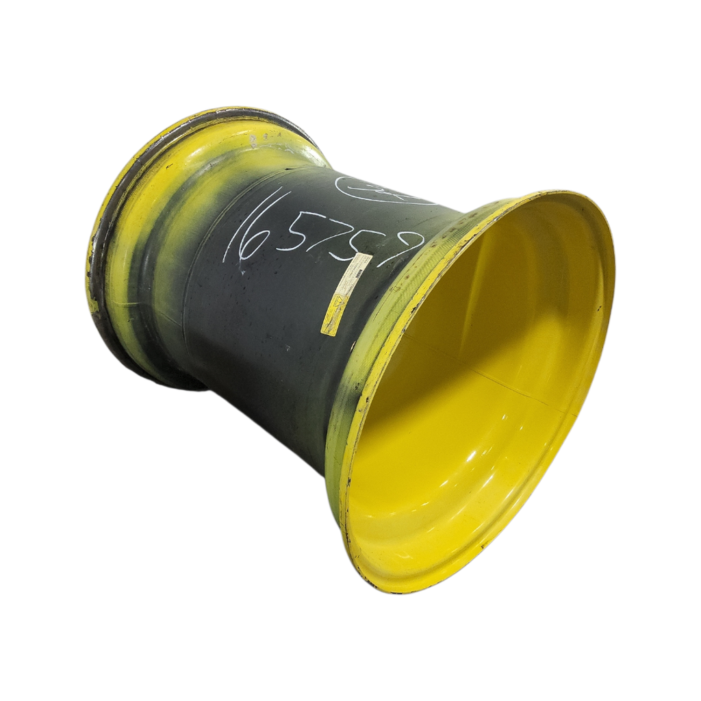 36"W x 32"D, John Deere Yellow 12-Hole Formed Plate , -9.69" Offset