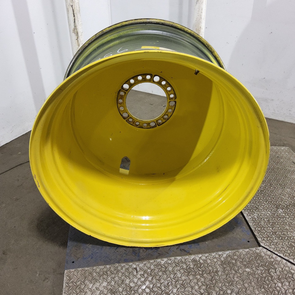 23"W x 38"D, John Deere Yellow 20-Hole Dolly Dual , -16.38" Offset