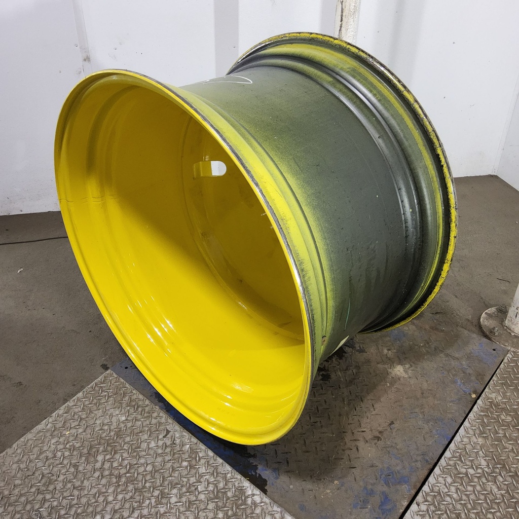 23"W x 38"D, John Deere Yellow 20-Hole Dolly Dual , -16.38" Offset