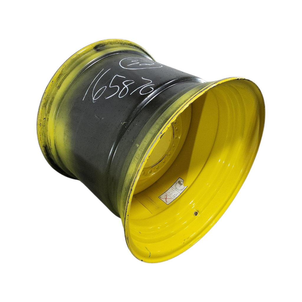 27"W x 32"D, John Deere Yellow 20-Hole Formed Plate , 0.38" Offset