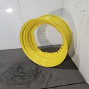 13"W x 30"D, John Deere Yellow 12-Hole Waffle Wheel (Groups of 3 bolts) , 7.25" Offset