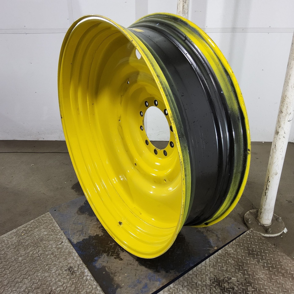 15"W x 50"D, John Deere Yellow 10-Hole Formed Plate , -6.81" Offset