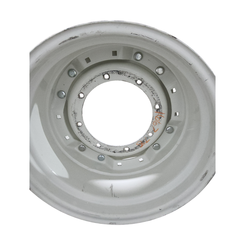 8-Hole Waffle Disc (Groups of 2 Bolts) Center for 24" Rim, New Holland White / Ford / Bianco White