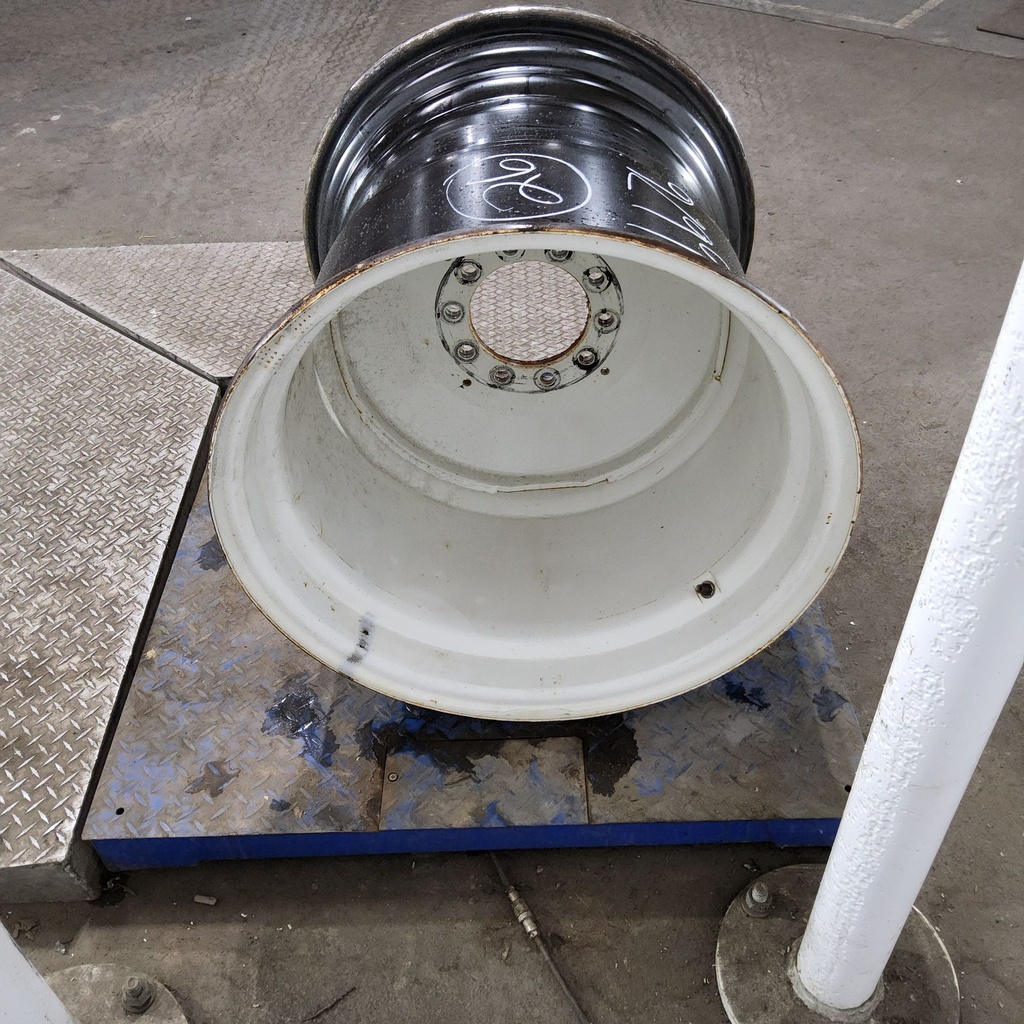 25"W x 26"D, New Holland White / Ford / Bianco White 10-Hole Formed Plate , -5.69" Offset