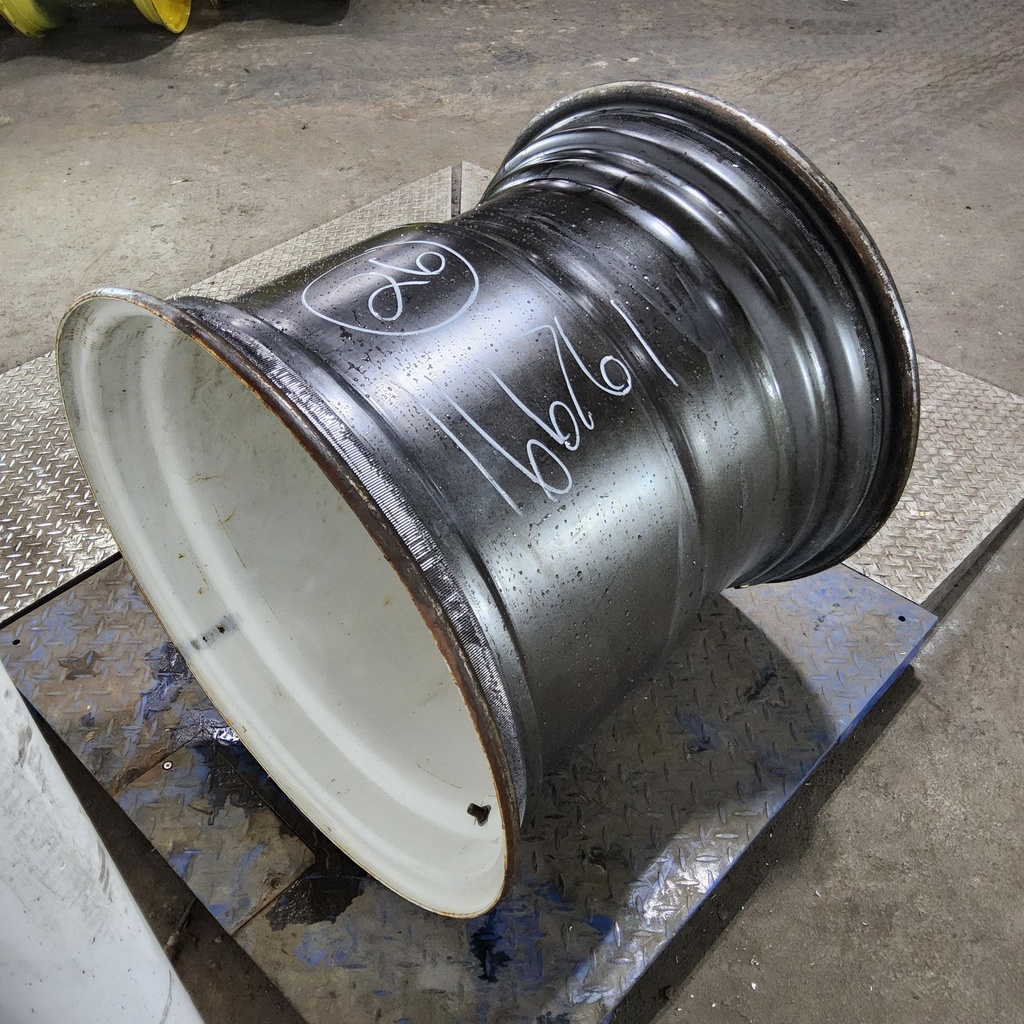 25"W x 26"D, New Holland White / Ford / Bianco White 10-Hole Formed Plate , -5.69" Offset