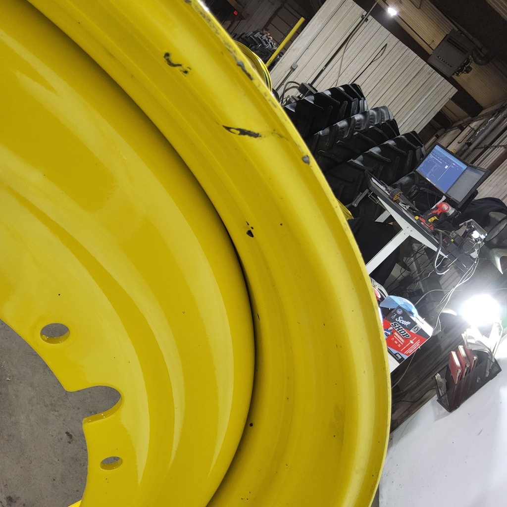 15"W x 50"D, John Deere Yellow 12-Hole Stub Disc , -3.25" Offset