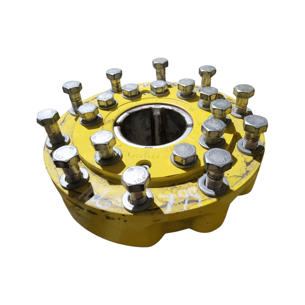 10-Hole Wedg-Lok OE Style, 4.72" (120mm) axle, John Deere Yellow