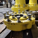 10-Hole Wedg-Lok OE Style, 4.72" (120mm) axle, John Deere Yellow