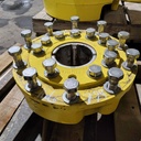 10-Hole Wedg-Lok OE Style, 4.72" (120mm) axle, John Deere Yellow