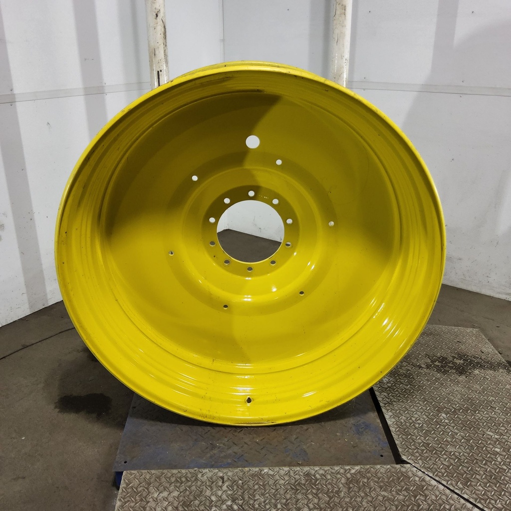 16"W x 50"D, John Deere Yellow 10-Hole Formed Plate , -6.88" Offset
