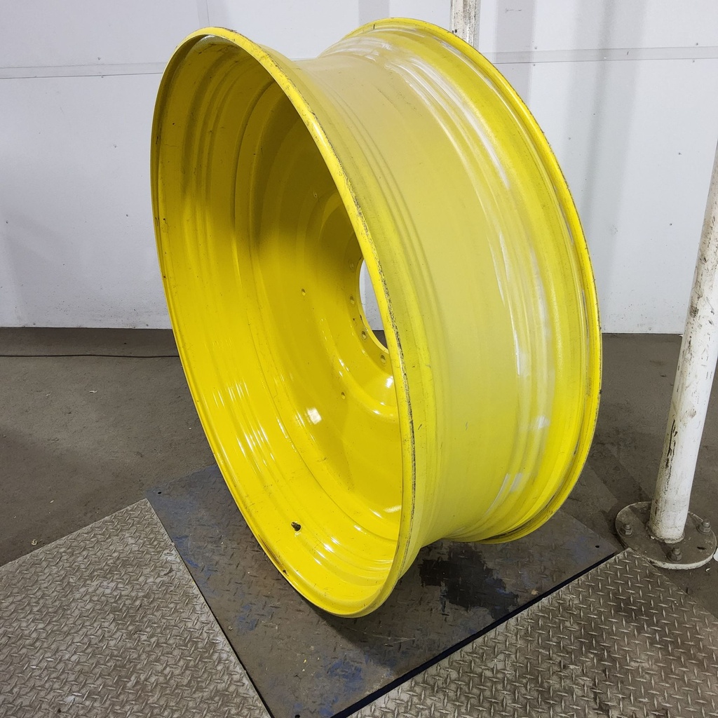 16"W x 50"D, John Deere Yellow 10-Hole Formed Plate , -6.88" Offset