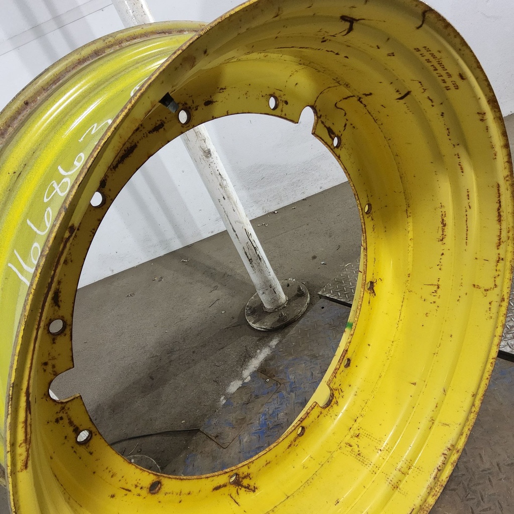 16"W x 42"D, John Deere Yellow 12-Hole Stub Disc , -3.12" Offset