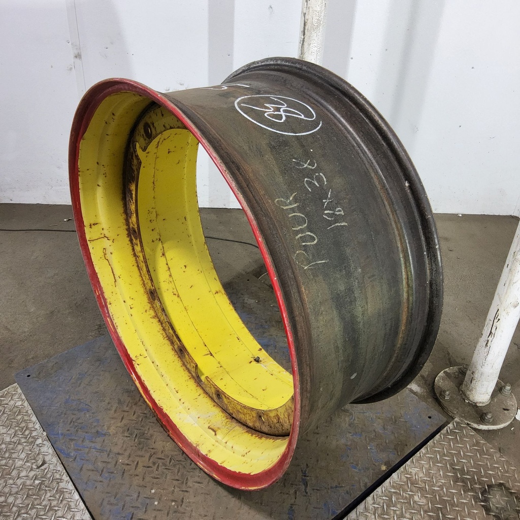 16"W x 38"D, John Deere Yellow 12-Hole Stub Disc , -3.06" Offset