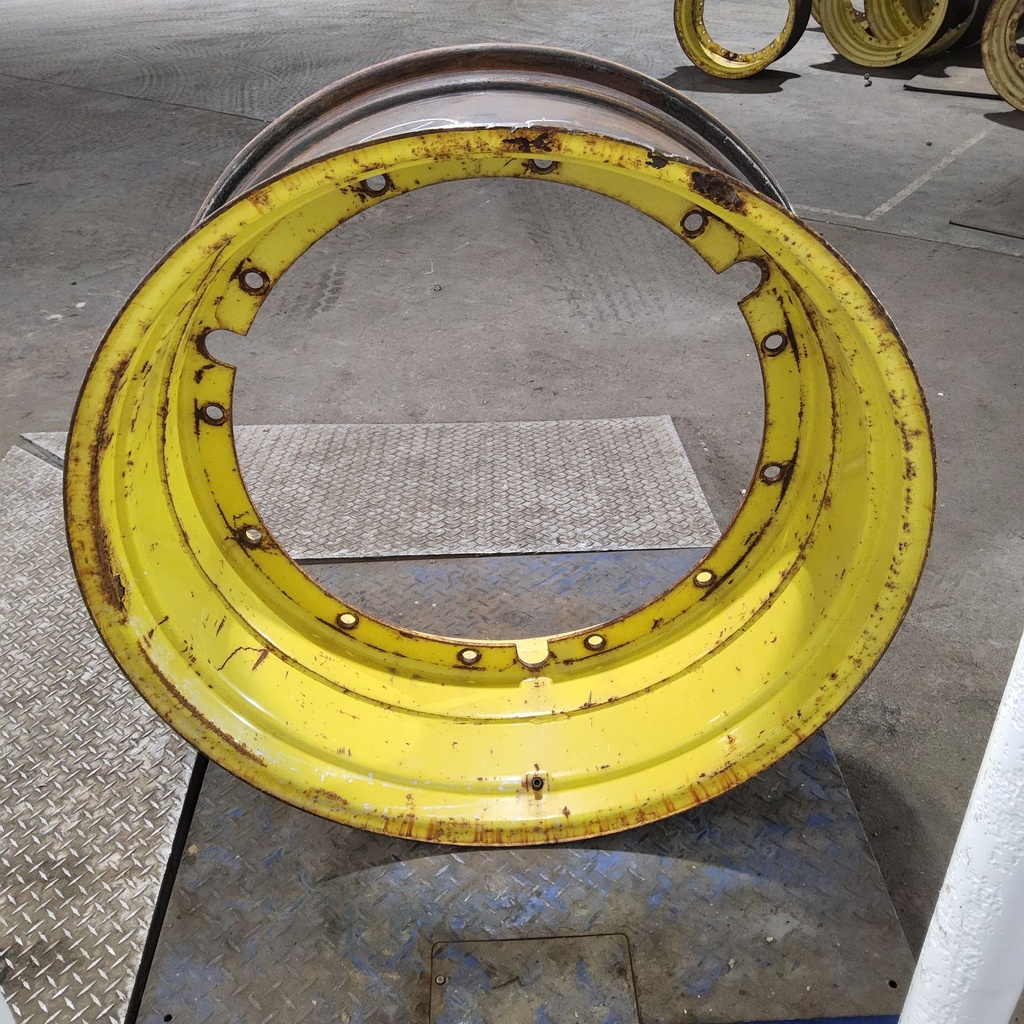 16"W x 38"D, John Deere Yellow 12-Hole Stub Disc , -3.06" Offset