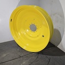 12"W x 54"D, John Deere Yellow 10-Hole Formed Plate , -9.25" Offset