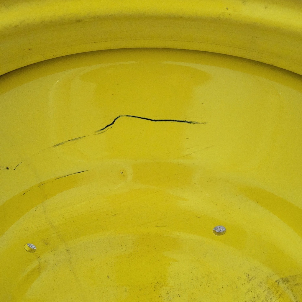 15"W x 50"D, John Deere Yellow 10-Hole Formed Plate , -6.81" Offset