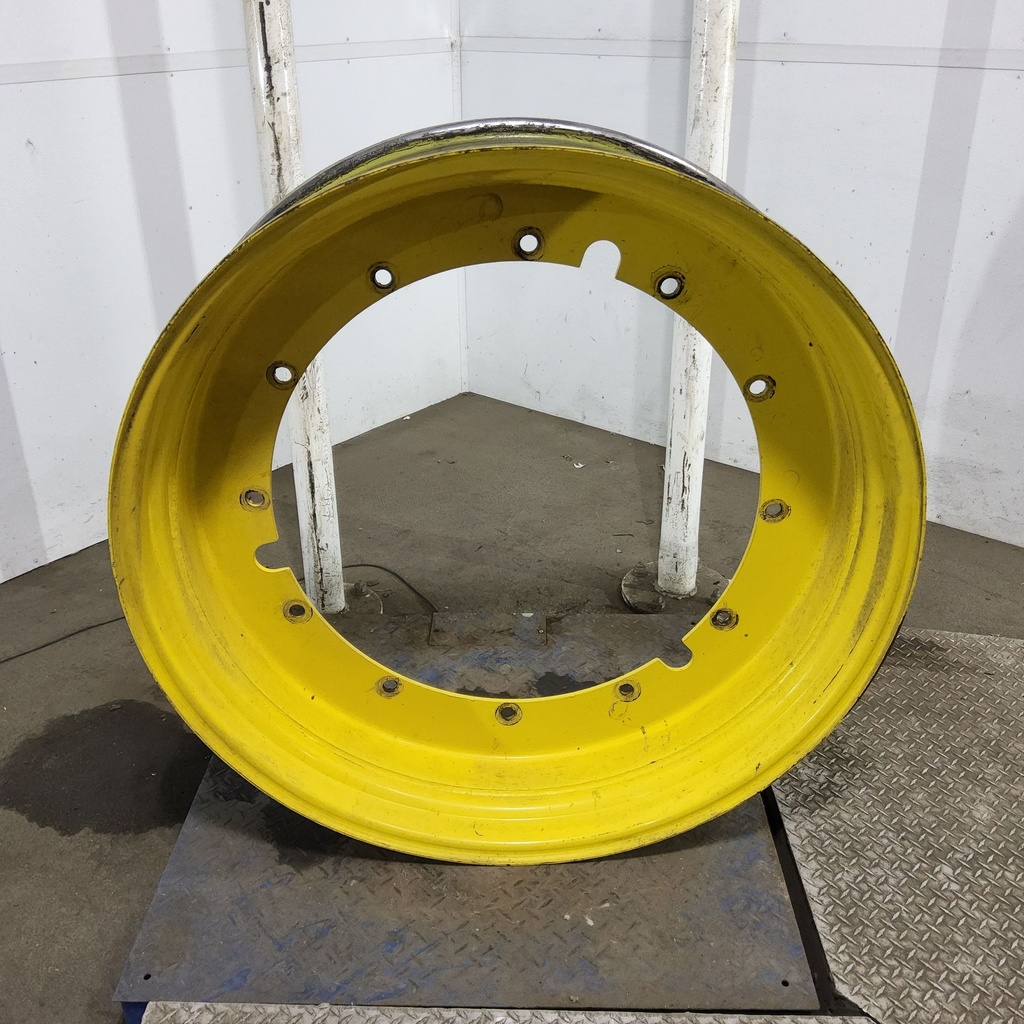10"W x 42"D, John Deere Yellow 12-Hole Stub Disc , 1.62" Offset 42X12 Stub disc