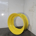 13"W x 30"D, John Deere Yellow 12-Hole Waffle Wheel (Groups of 3 bolts) , 2.88" Offset