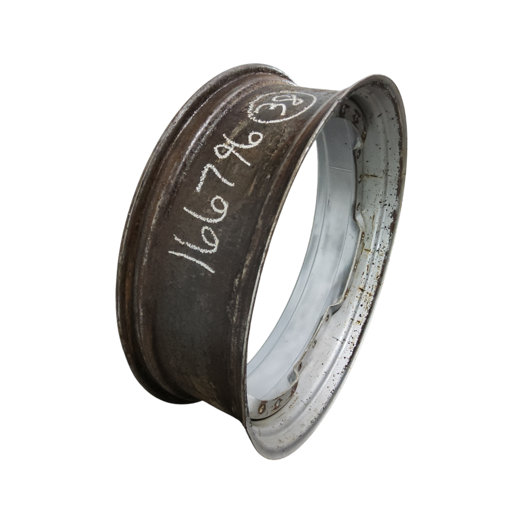 12"W x 38"D, Case IH Silver Mist 12-Hole Waffle Wheel (Groups of 3 bolts)