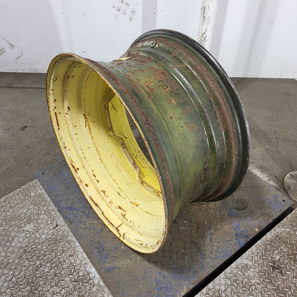 15"W x 30"D, John Deere Yellow 12-Hole Waffle Wheel (Groups of 2 Bolts)
