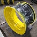 20"W x 34"D, John Deere Yellow 12-Hole Waffle Wheel (Groups of 2 Bolts) , -3.75" Offset