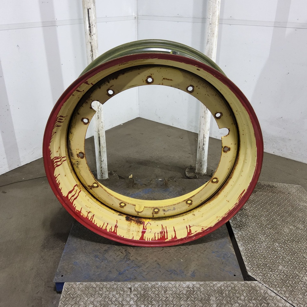 16"W x 42"D, John Deere Yellow 12-Hole Stub Disc , -3.12" Offset