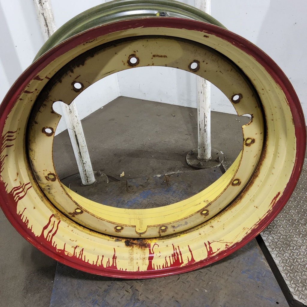 16"W x 42"D, John Deere Yellow 12-Hole Stub Disc , -3.12" Offset