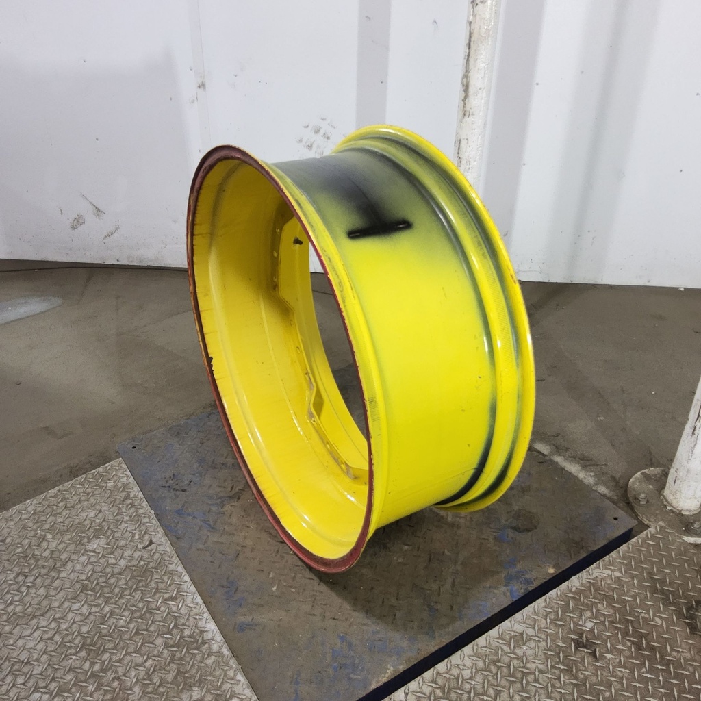 13"W x 34"D, John Deere Yellow 12-Hole Waffle Wheel (Groups of 3 bolts)