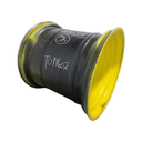 44"W x 46"D, John Deere Yellow 20-Hole Formed Plate , 1.25" Offset