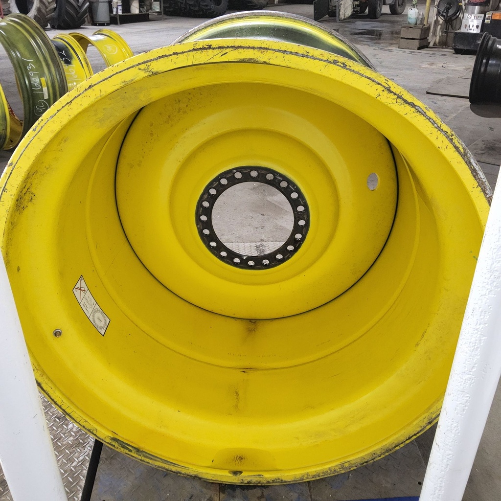 44"W x 46"D, John Deere Yellow 20-Hole Formed Plate , 1.25" Offset
