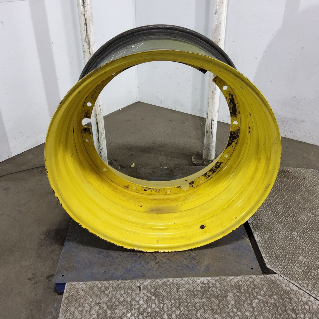 23"W x 38"D, John Deere Yellow 12-Hole Stub Disc , -3.12" Offset