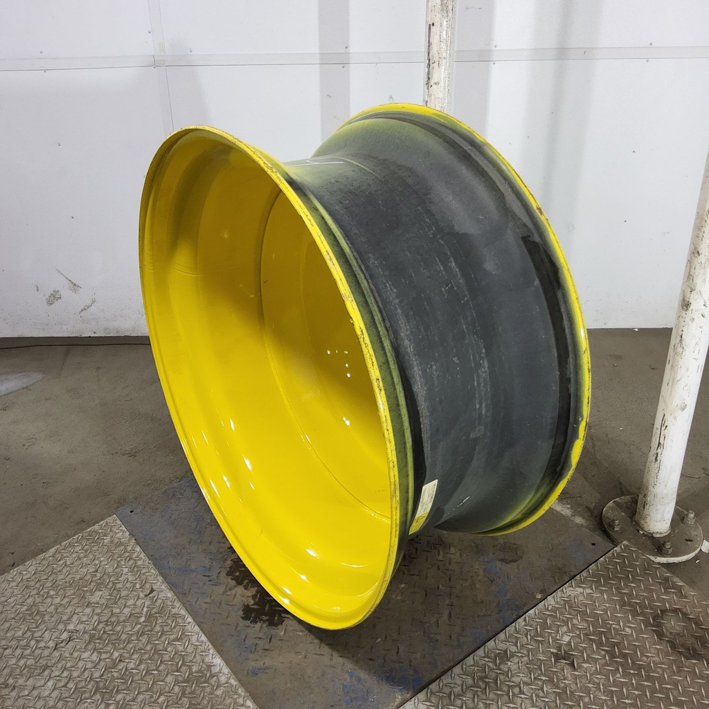 18"W x 42"D, John Deere Yellow 10-Hole Dolly Dual , -15.12" Offset
