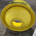 18"W x 42"D, John Deere Yellow 10-Hole Dolly Dual , -15.12" Offset