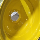 18"W x 42"D, John Deere Yellow 10-Hole Dolly Dual , -15.12" Offset