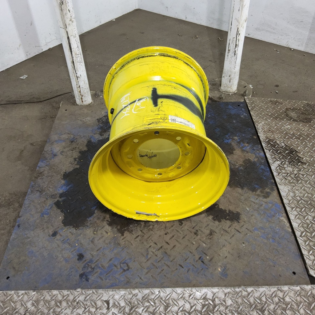 18"W x 16.1"D, John Deere Yellow 8-Hole Implement , -4.88" Offset