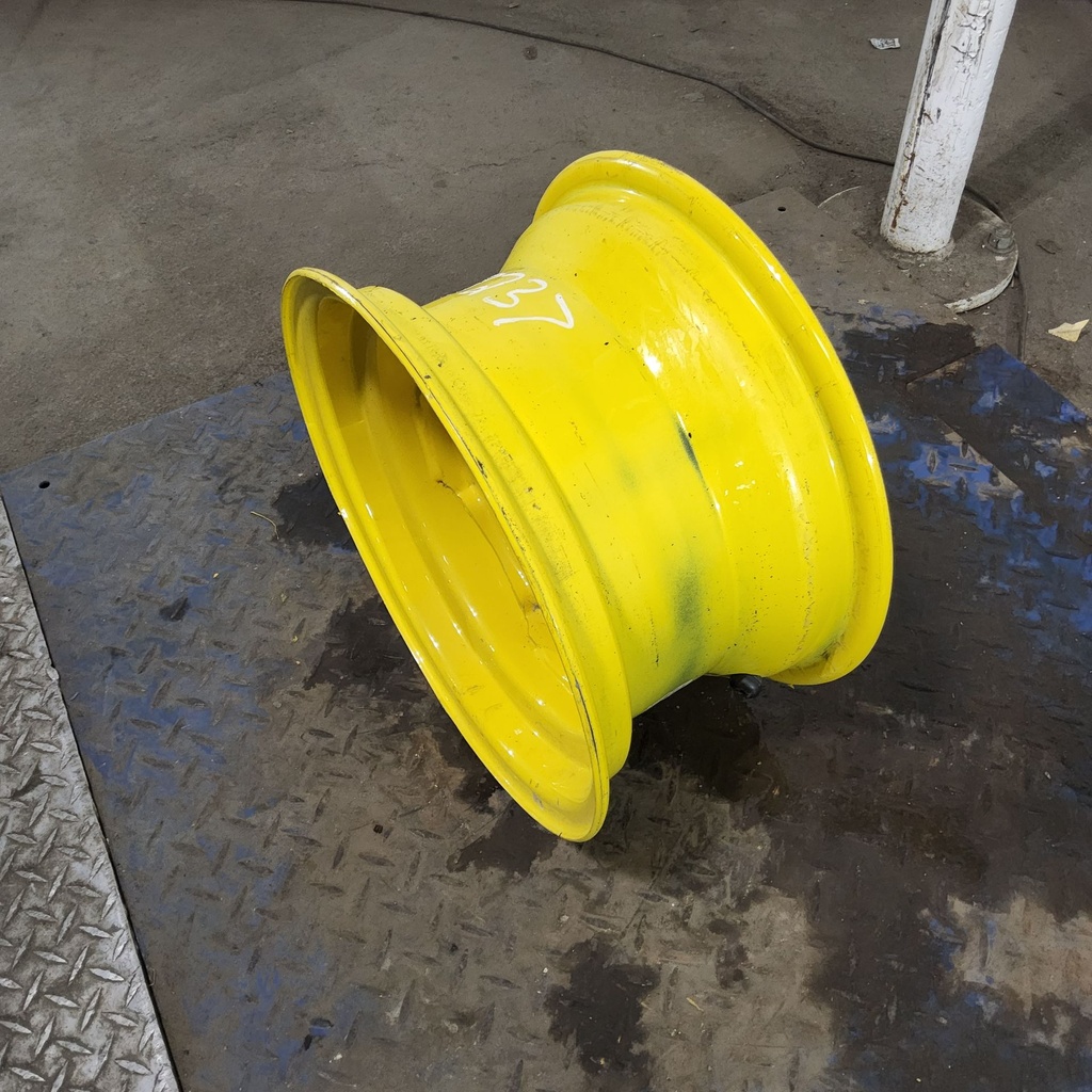 8"W x 15"D, John Deere Yellow 6-Hole Implement , 1.25" Offset