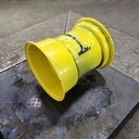 18"W x 16.1"D, John Deere Yellow 8-Hole Implement , -4.88" Offset