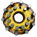 10-Hole Wedg-Lok OE Style, 4.72" (120.02mm) axle, John Deere Yellow