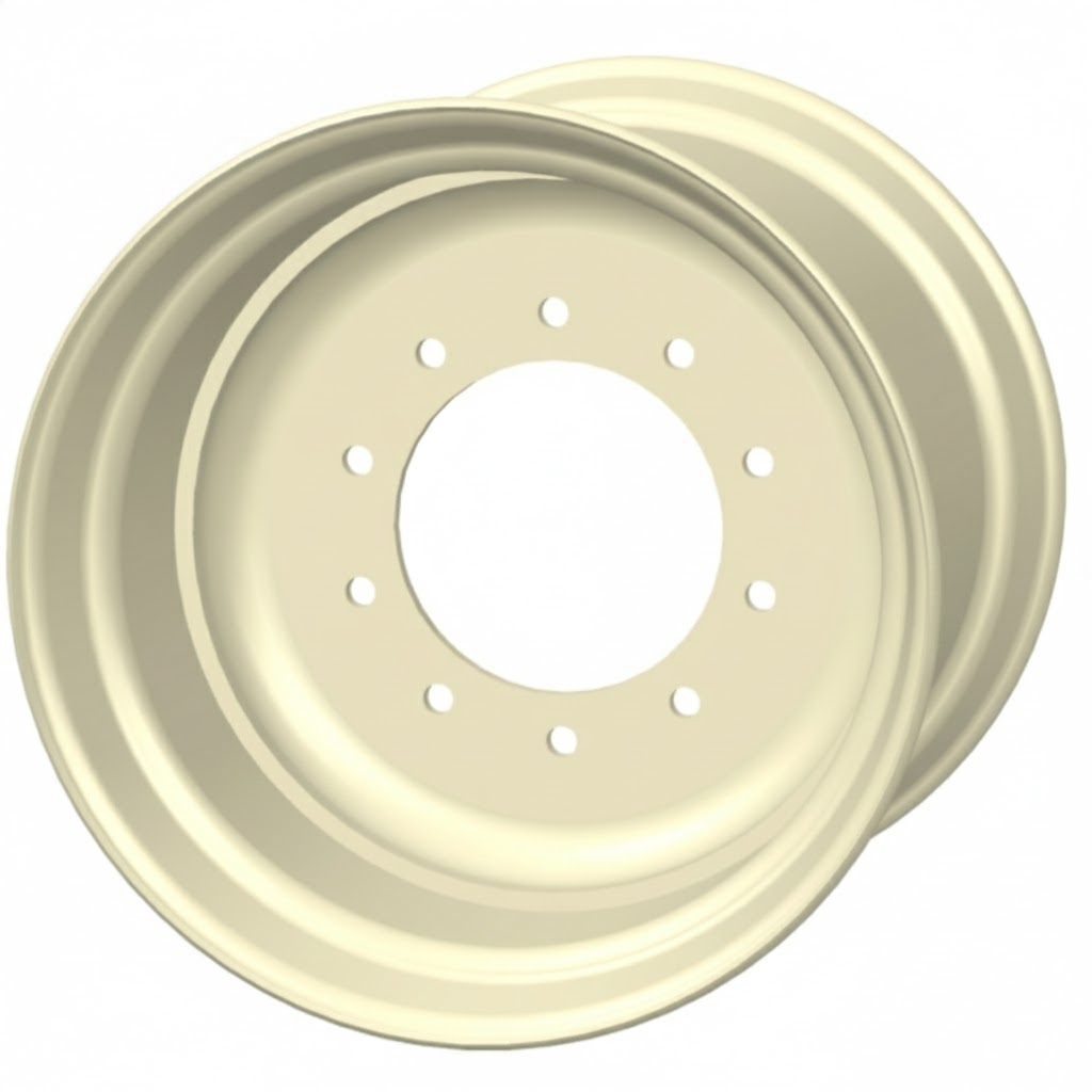 20"W x 22.5"D, Off White 10-Hole Implement , 0" Offset