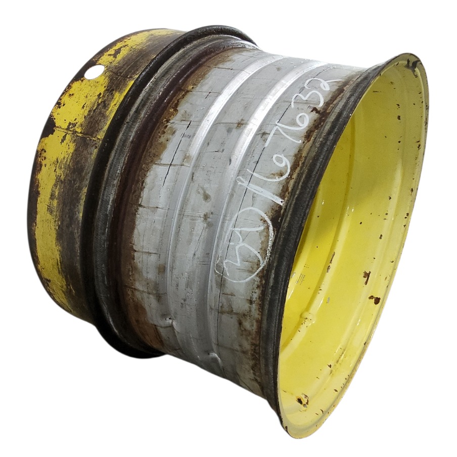 18"W x 34"D, John Deere Yellow Band Dual "T" Rail