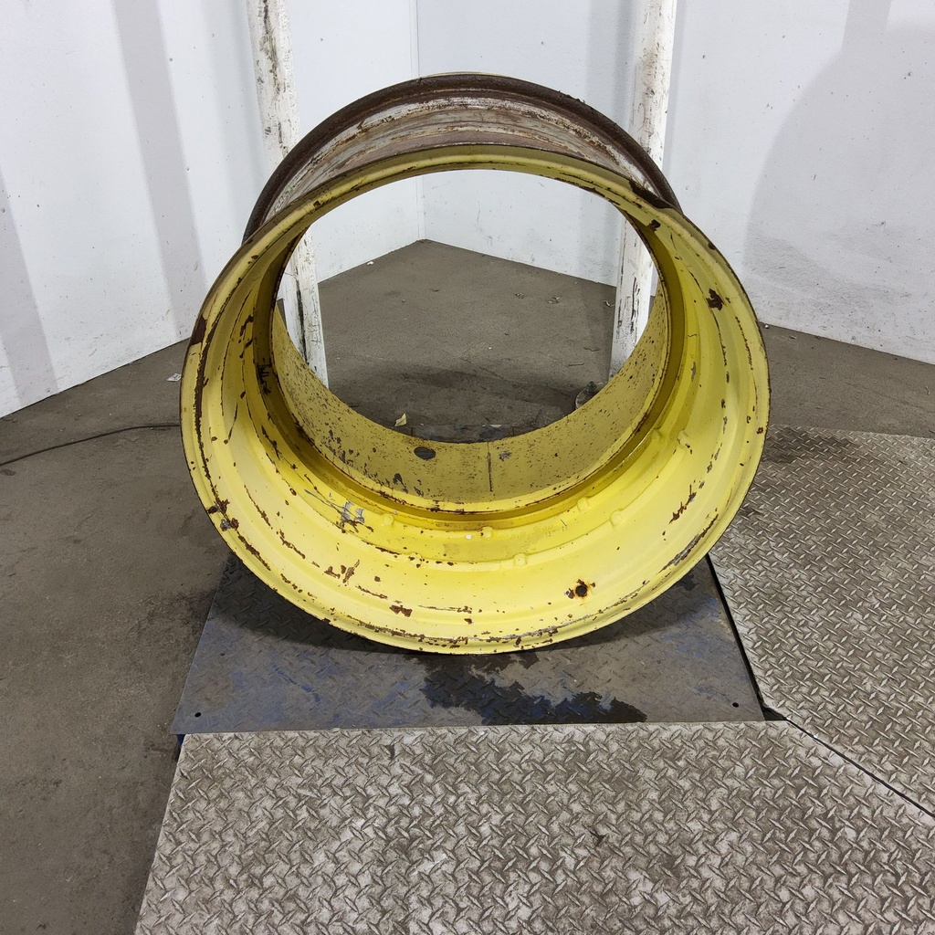 18"W x 34"D, John Deere Yellow Band Dual "T" Rail