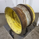 18"W x 34"D, John Deere Yellow Band Dual "T" Rail