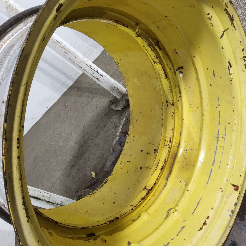 18"W x 34"D, John Deere Yellow Band Dual "T" Rail