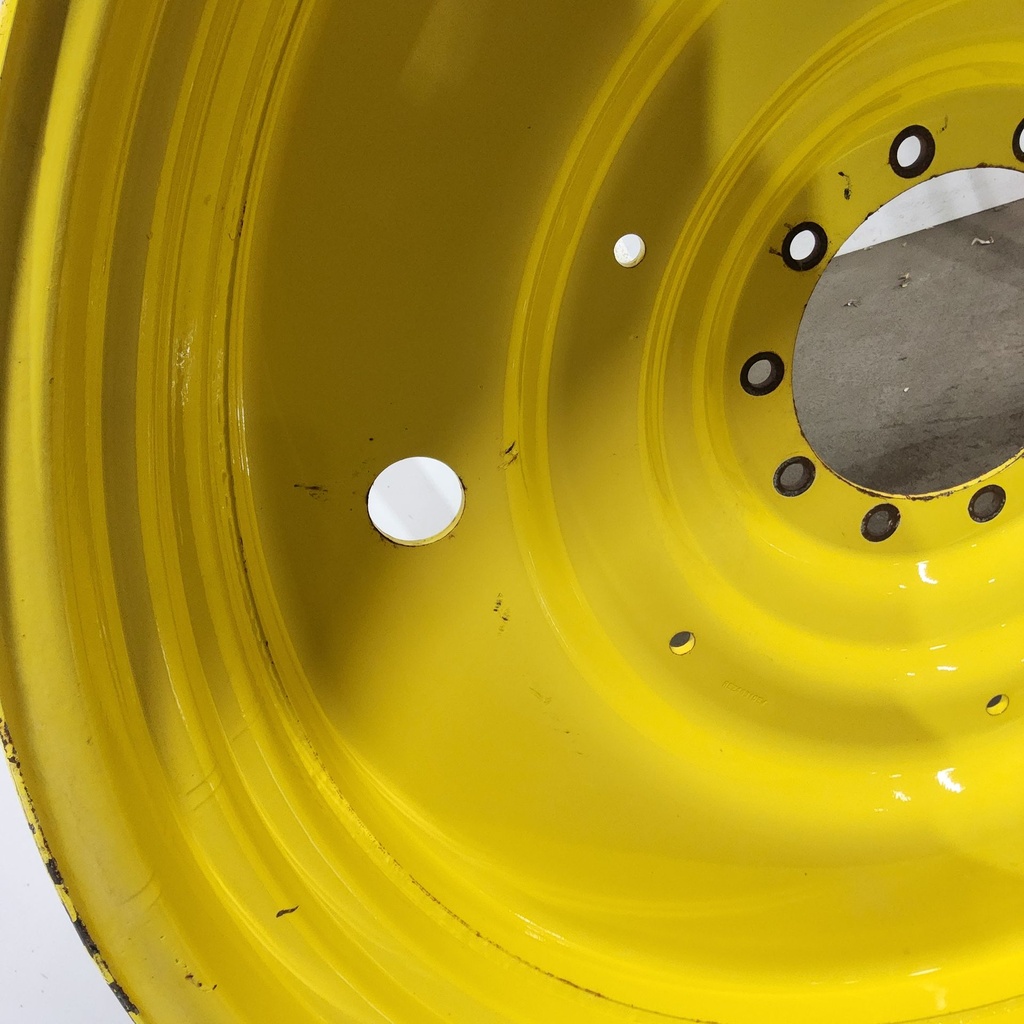 15"W x 50"D, John Deere Yellow 10-Hole Formed Plate , -6.62" Offset