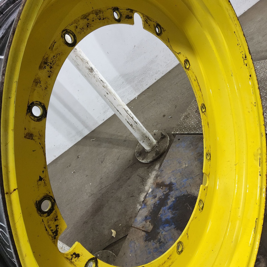 10"W x 42"D, John Deere Yellow 12-Hole Stub Disc , 1.88" Offset