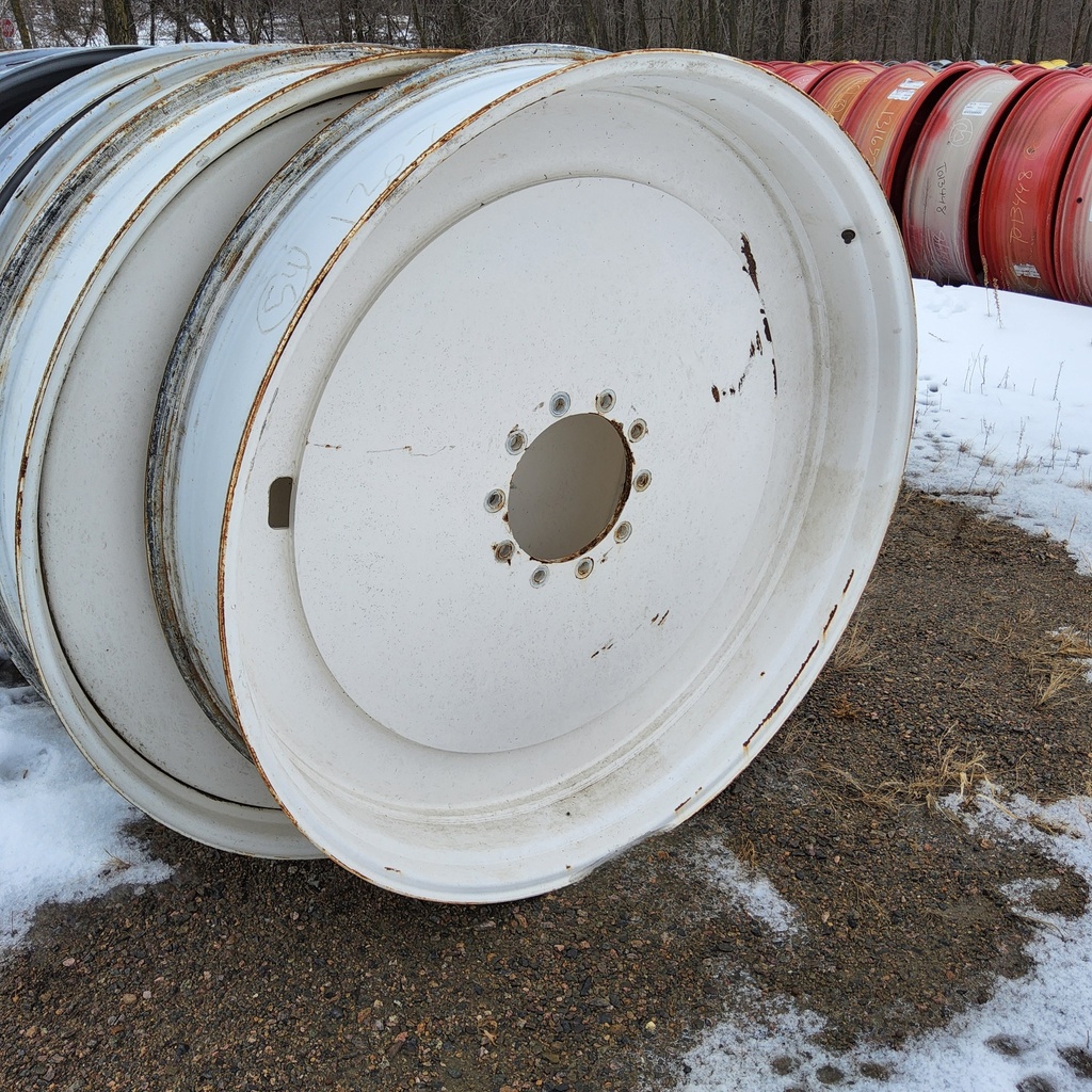 10"W x 54"D, New Holland White 10-Hole Formed Plate , -2.25" Offset